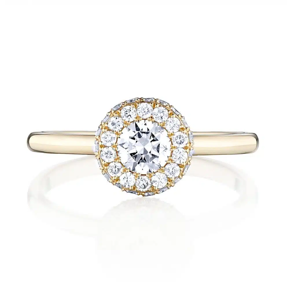 Prsteň Kendall - žlté zlato s prírodnými diamantmi