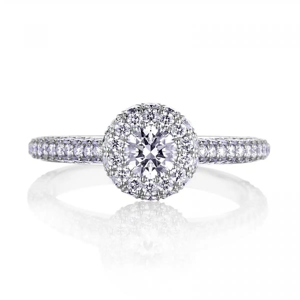 Prsteň Charlotte - biele zlato s prírodnými diamantmi